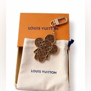 Elegant monogram  Brown and Gold Keychain- ❣️Full Inclusion❣️